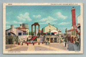 Italian Village World's Fair Chicago Illinois Postcard