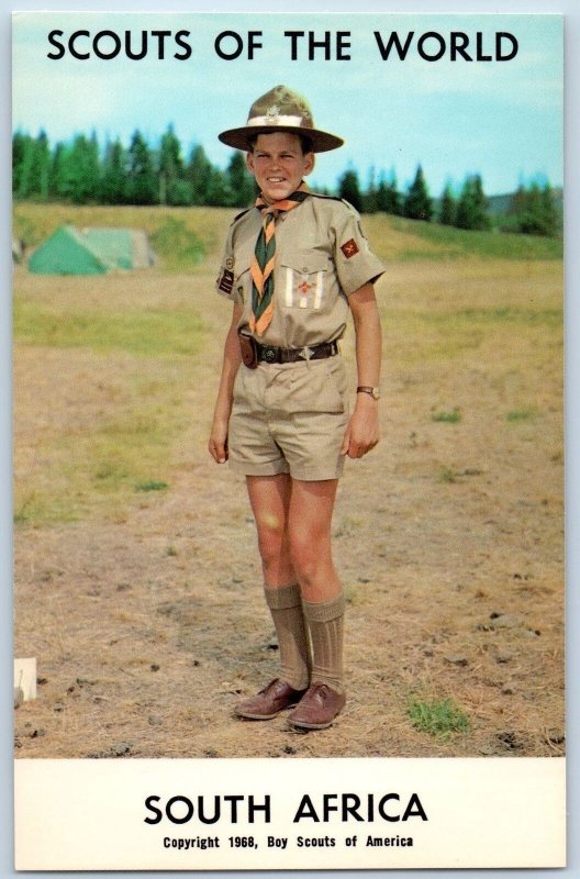 c1968's South Africa Scouts Of The World Boy Scouts Of America Youth Postcard