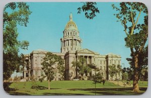 Government Building~Denver Colorado~State Capitol~Civic Center~Vintage Postcard