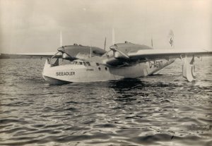 Dornier Do 26 Seeadler Deutsche Lufthansa Nazi Plane RPPC BS.03