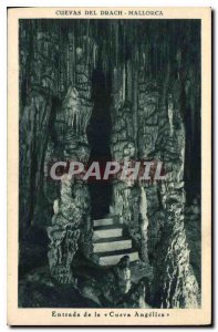 Postcard Old Drach Mallorca Entrada de la Cueva Angelica