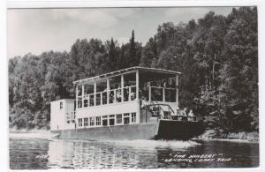 Landing Craft Boat Hulbert Michigan RPPC real photo 1949 postcard