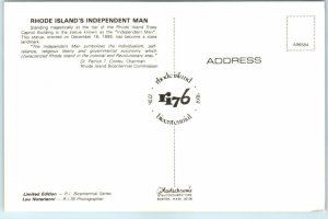 Postcard - Rhode Island's Independent Man