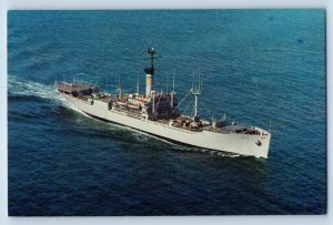 Postcard USNS Kingsport Cargo Ship Navy Military Sealift c1960 Vintage Antique