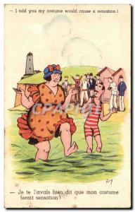 Old Postcard Fantasy Humor Illustrator I will l & # 39avais told that my cost...