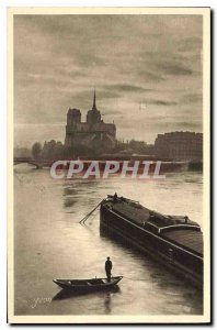 Postcard Old Paris Strolling the Seine at the Quai de la Tournelle