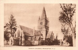 Vintage Postcard 1929 Trinity Episcopal Congregation Church Princeton New Jersey