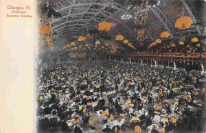 Coliseum Interior Summer Garden Chicago Illinois 1907c postcard