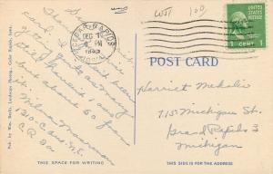 Cedar Rapids Iowa~Cedar River in Spring~Power House~1945 Postcard