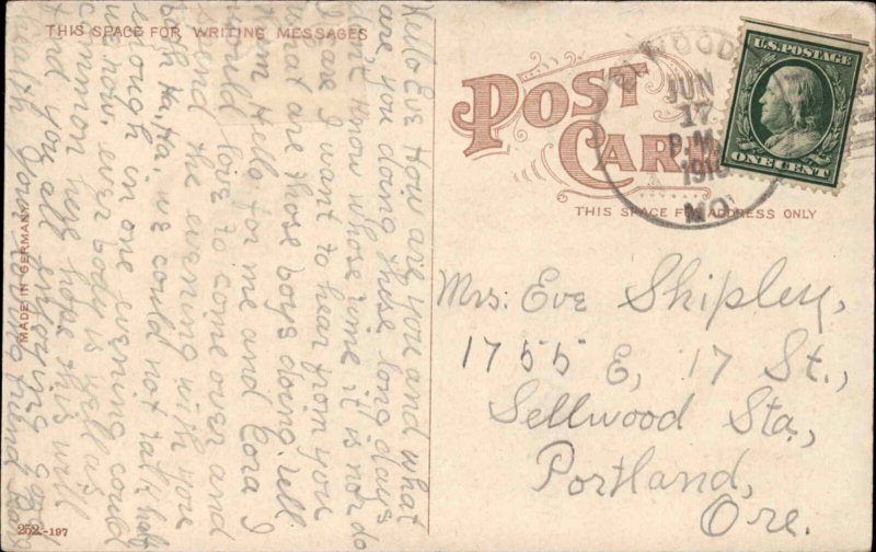 Springfield MO Missouri Frisco RR Train Shop c1910 Postcard 