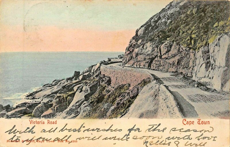 CAPE TOWN SOUTH AFRICA~VICTORIA ROAD~1900s PHOTO POSTCARD