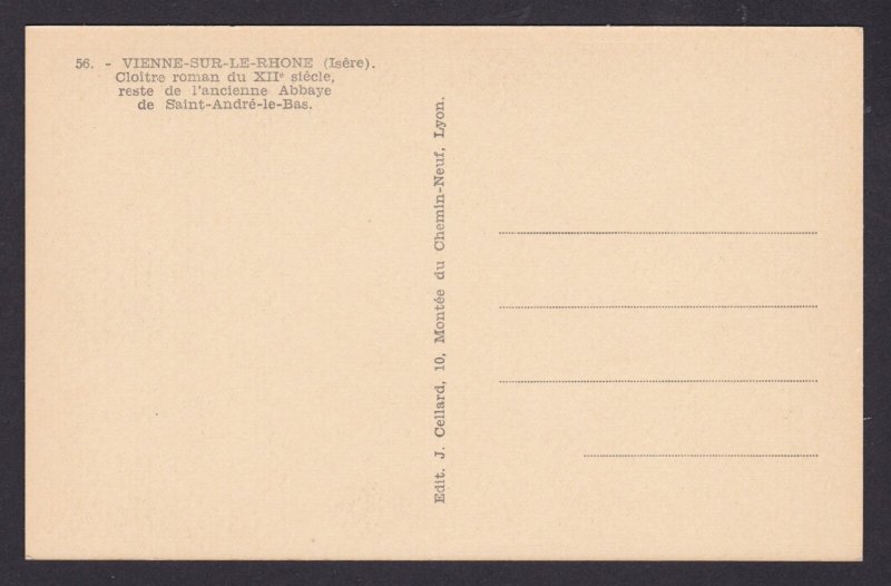 FRANCE, RPPC Postcard, Vienne, Abbaye de Saint-André-le-Bas