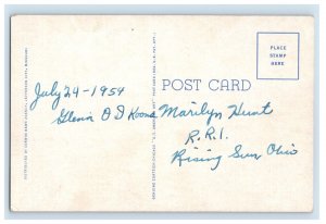Vintage Main Street And Chat Pile Flat River Missouri Postcard P158E