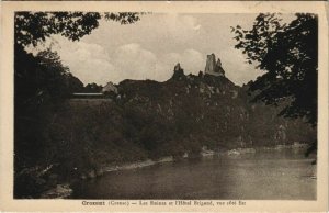 CPA CROZANT Les Ruines et l'Hotel Brigand - Vue Cote Est (1144272)