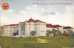 Carnegie Library in Schenley Park Pittsburgh Pennsylvania, PA