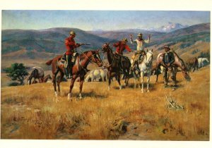 When Law Dulls the Edge of Chance,Western Painting,Charles Russell