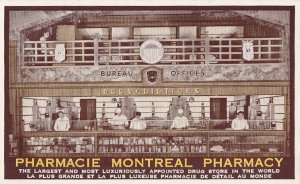 Postcard Pharmacie Montreal Pharmacy Canada