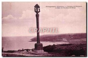 Old Postcard Plougasnou Calvary Kermaria Bay and St John Finger