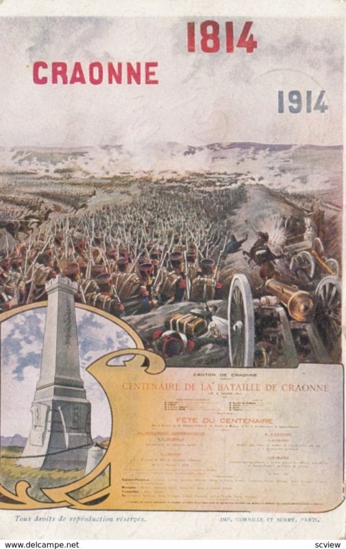 Centenaire de la Bataille de Craonne , 1814-1914