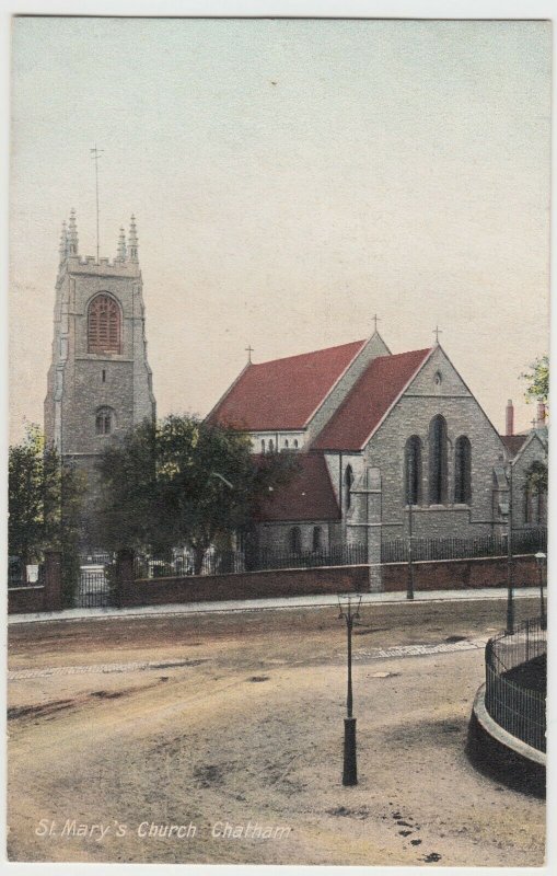 Kent; St Mary's Church, Chatham PPC By B&D, Unused, c 1910's