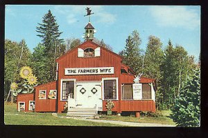 Weld, Maine/ME Postcard, The Farmer's Wife Gift Shop & Luncheonette