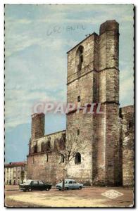 Old Postcard Lezignan Corbieres L & # 39eglise (14th)