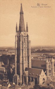 Belgium Bruges Panorama et Eglise Notre-Dame