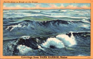 Maine Greetings From Dark Harbor 1959