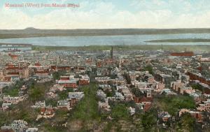 Canada - Quebec, Montreal.  View from Mt Royal (West)   ***RPO- Newport & ___...