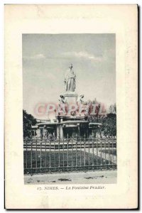 Old Postcard Nimes La Fontaine Pradier