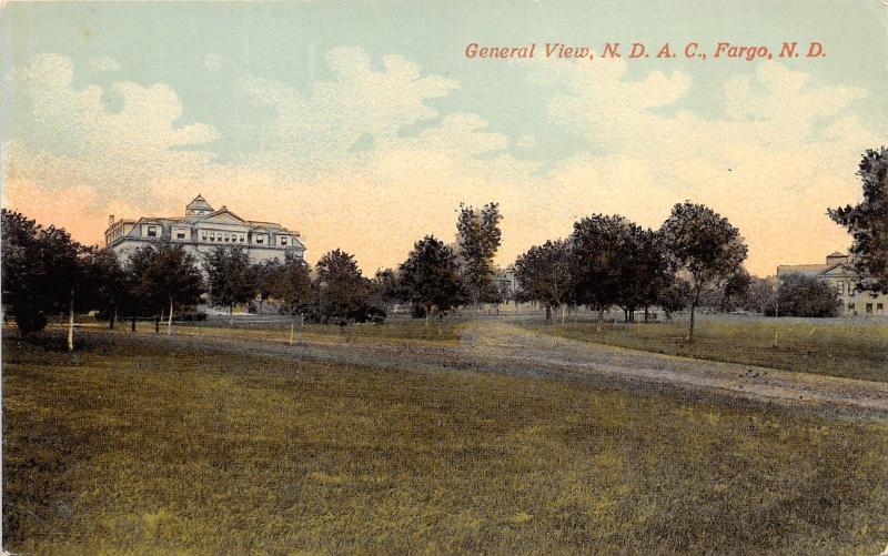 Fargo North Dakota~N. D. A. C. University/College? General View~c1910 Postcard