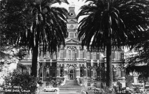 SAN JOSE California RPPC City Hall Santa Clara County 1953 Vintage Postcard