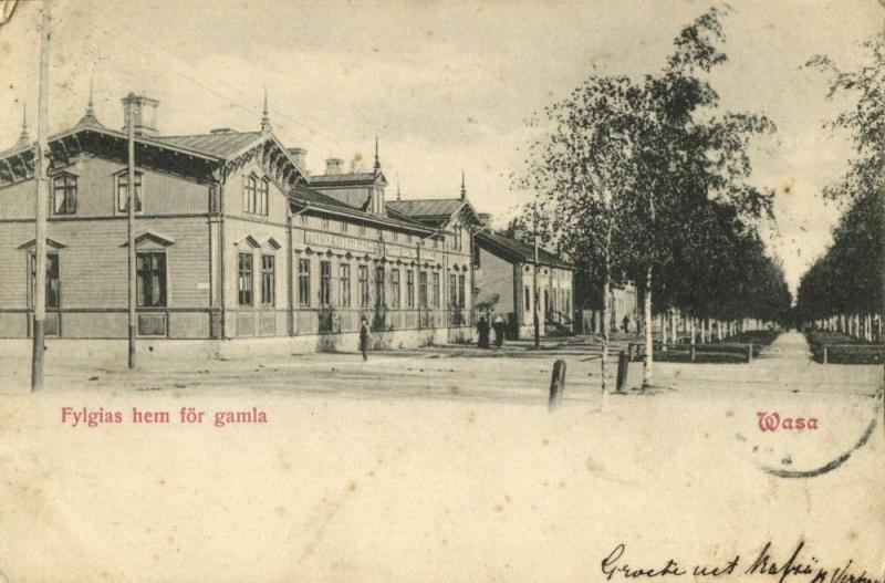 finland suomi, WASA VAASA, Fylgias hem för Gamla (1902) Postcard