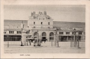 France Dijon La Gare Vintage Postcard 09.69