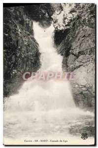 Postcard Old Correze Bort Cascade du Lys