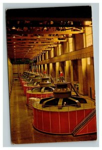 Vintage 1960's Postcard Giant Generators Hoover Dam Power House Arizona-Nevada