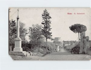 Postcard S. Sebastiano Rome Italy