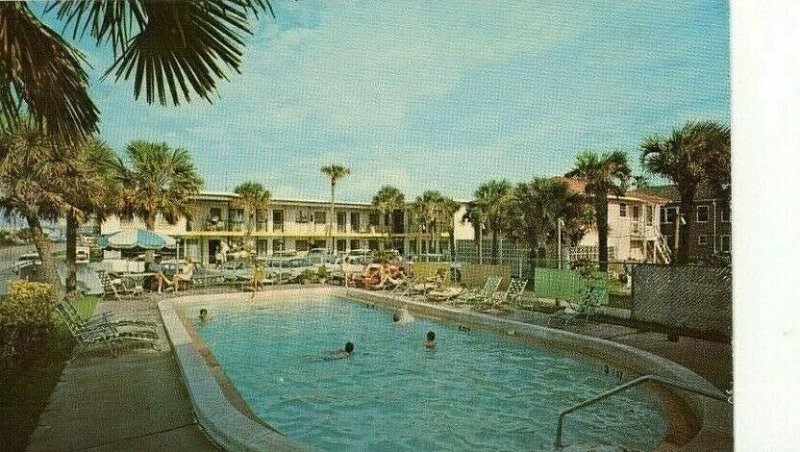 Postcard View of Golden Sands Hotel in Jacksonville Beach, FL.    N5