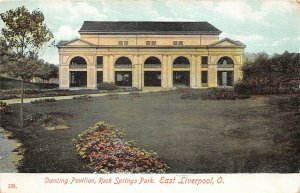 East Liverpool Ohio 1908 Postcard Dancing Pavilion Rock Springs Park