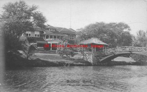 HI, Haleiwa, Hawaii, RPPC, Oahu, Hotel & Bridge, Baker Photo