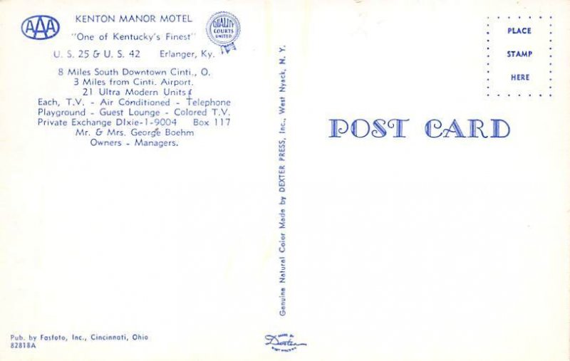 Kenton Manor motel Erlanger KY