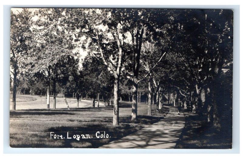 Postcard Fort Logan, Colorado CO AZO 1917-1930 RPPC H14