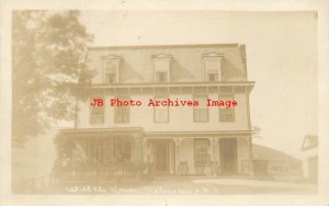 NY, Petersburg, New York, RPPC, Welch House, Entrance View, Photo