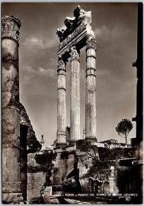 Roma Avabnzi Del Tempio Di Venere Genetrice Rome Italy Real Photo RPPC Postcard