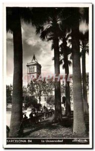 Old Postcard Barcelona La Universidad