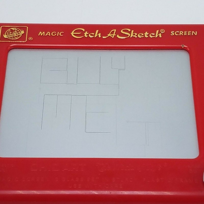 Vintage - NO 505 Magic - Etch A Sketch - Screen by OHIO ART - 9 3/4 x 8