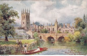 Oxford, Magdalen College From The Cherwell, 1900-1910s; TUCK 7644