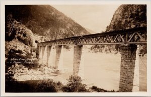 White's Creek Bridge Fraser Canyon BC Unused Gowen Sutton RPPC Postcard H44 