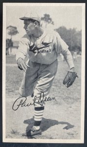 Mint USA Real Picture Postcard Baseball Player Paul Dean cardinals Signed