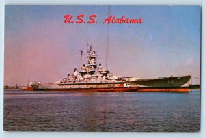 Alabama AL Postcard USS Leaves Washington Mothball Fleet Naval Shipyards c1950